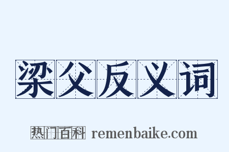梁父反义词是什么意思的图片